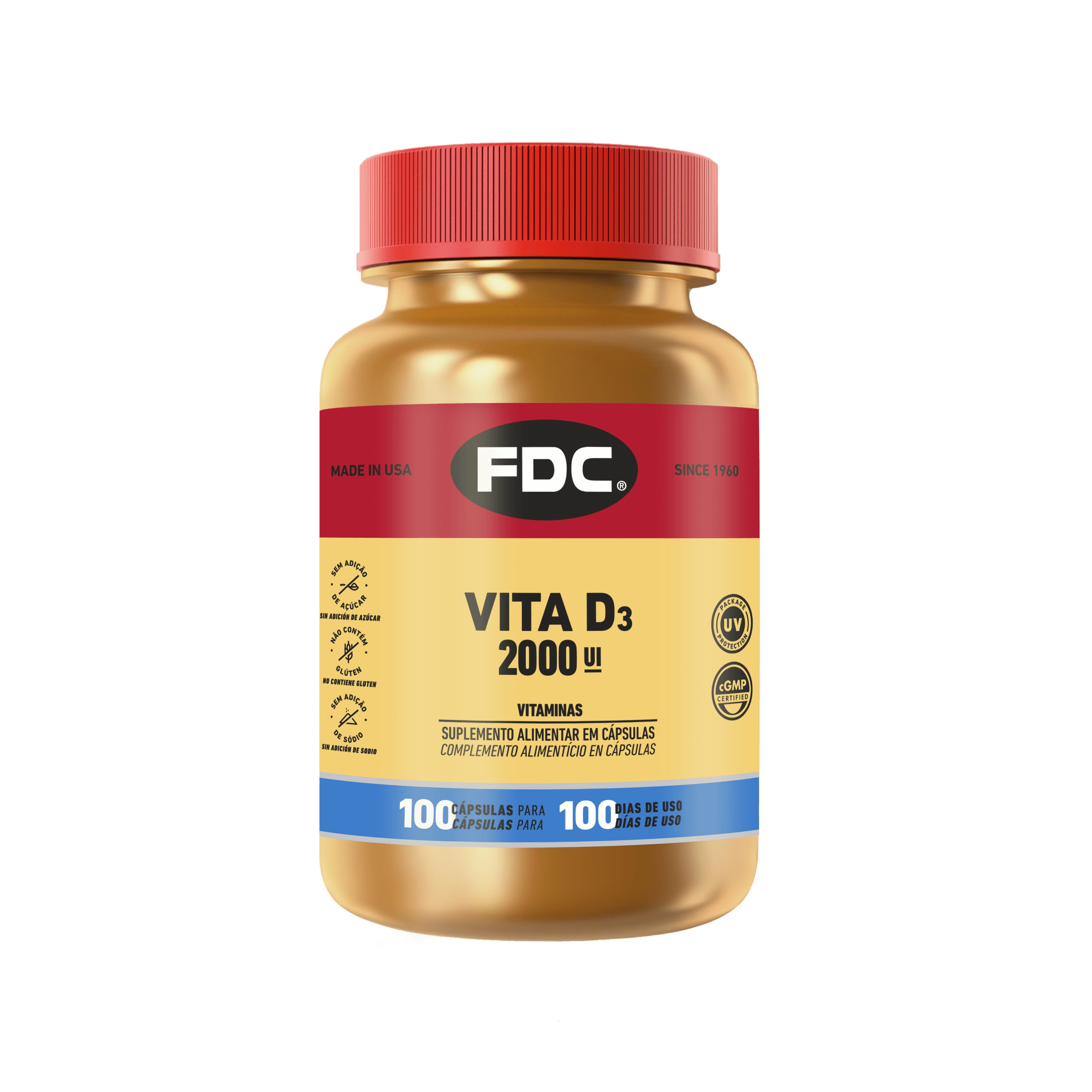FDC Vita D3 2000 UI | 100 dias de uso