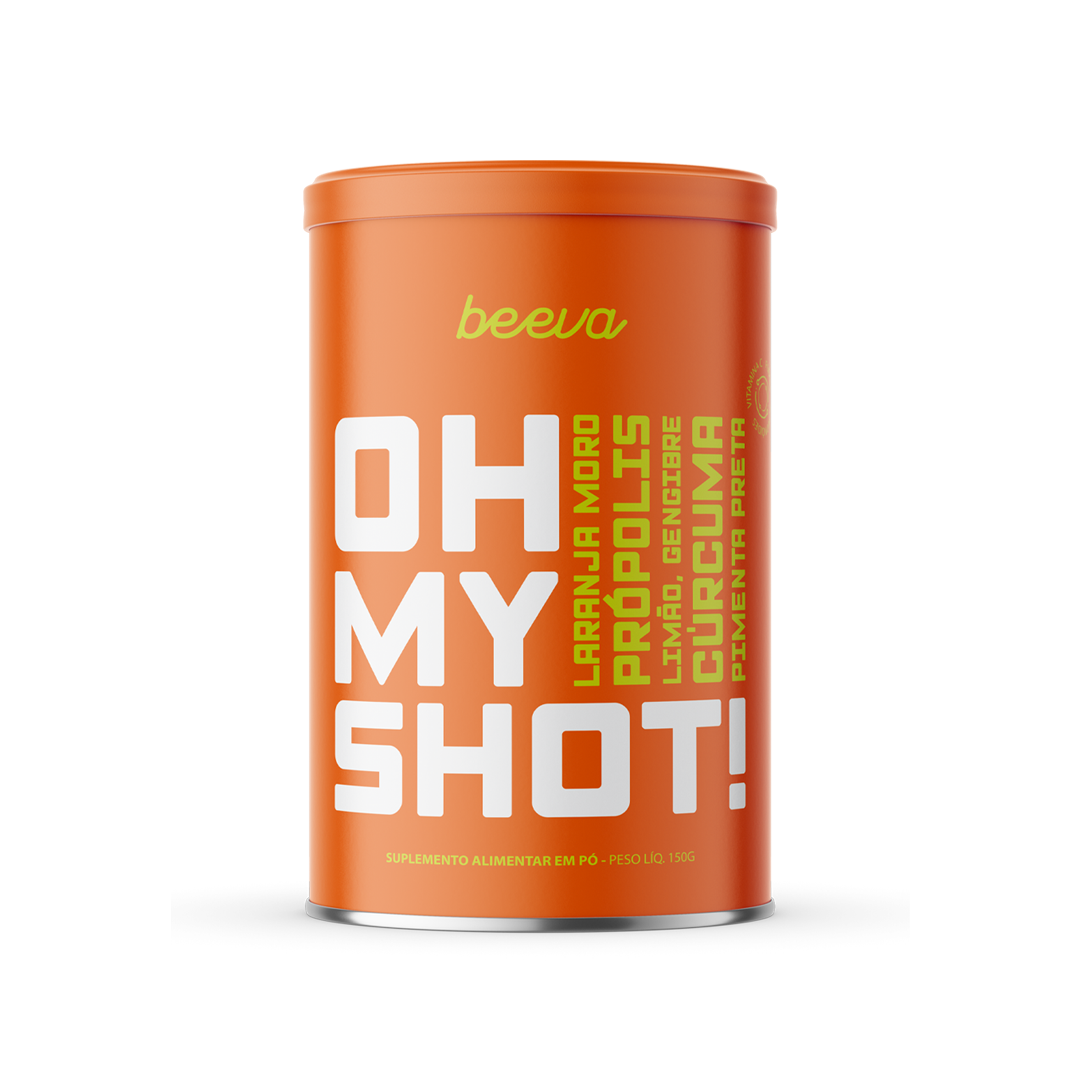 OH MY SHOT - BEEVA | laranja moro, propelis, limão, gengibre, curcuma, pimenta preta